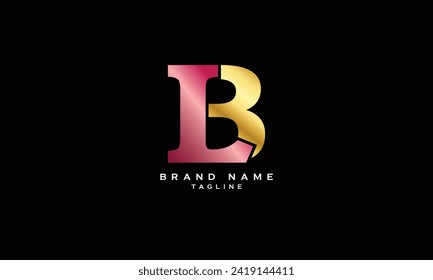 LB, BL, Abstract initial monogram letter alphabet logo design