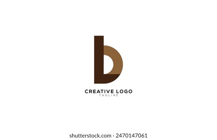 LB BL Abstract initial monogram letter alphabet logo design