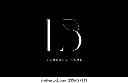 LB, BL Abstract Letters Logo Monogram