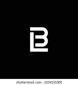 LB or BL abstract outstanding professional business awesome artistic branding company different colors illustration logo
