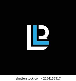 LB or BL abstract outstanding professional business awesome artistic branding company different colors illustration logo