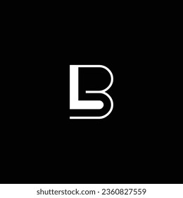 LB or BL abstract outstanding professional business awesome artistic branding company different colors illustration logo