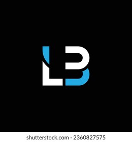 LB or BL abstract outstanding professional business awesome artistic branding company different colors illustration logo