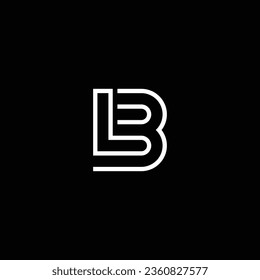 LB or BL abstract outstanding professional business awesome artistic branding company different colors illustration logo