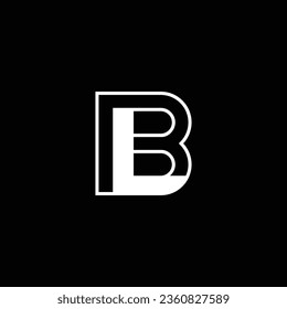 LB or BL abstract outstanding professional business awesome artistic branding company different colors illustration logo