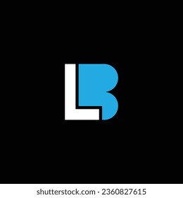 Abstrakte LB oder BL-Abstrakte herausragende professionelle Business-Großes künstlerisches Branding Unternehmen mit verschiedenen Farben Logo-Illustration