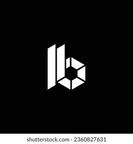 LB or BL abstract outstanding professional business awesome artistic branding company different colors illustration logo