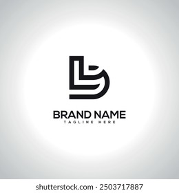 LB BL Abstract Unique Letter Logo Design. Initial Vector Symbol.