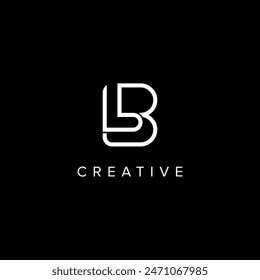 LB BL Alphabet Letter logo design. Initial Vector symbol.