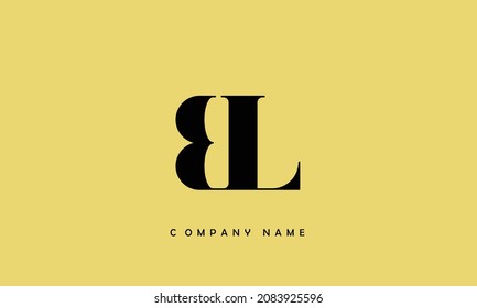 LB, BL Alphabets Letters Logo Monogram