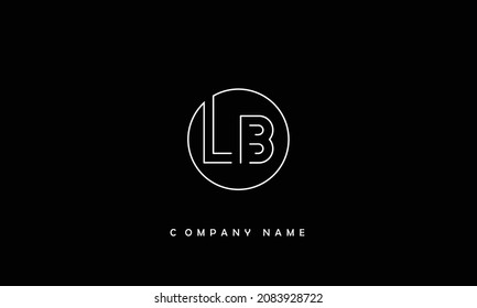 LB, BL Alphabets Letters Logo Monogram