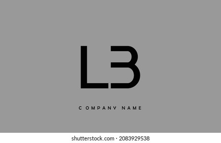 LB, BL Alphabets Letters Logo Monogram