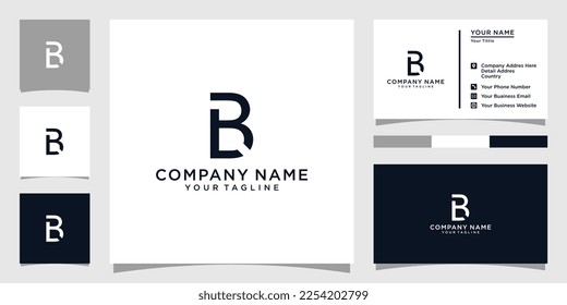 LB oder BL Anfangsbuchstaben Logo Design Vektor mit Visitenkartendesign.