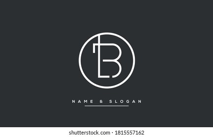 LB, BL Initials Letters Abstract Logo Monogram