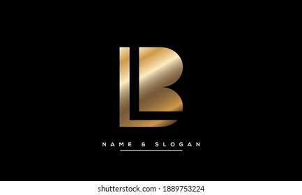 LB, BL INITIALS LETTERS LOGO MONOGRAM