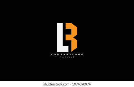 LB BL L AND B Abstract initial monogram letter alphabet logo design