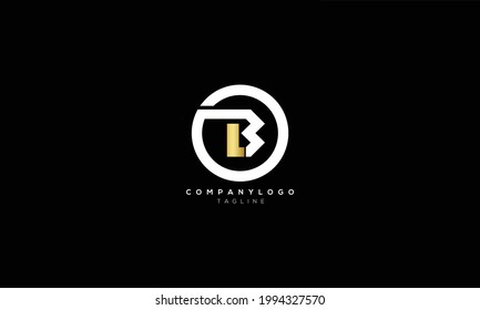 LB BL L AND B Abstract initial monogram letter alphabet logo design