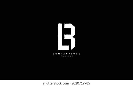 LB BL L AND B Abstract initial monogram letter alphabet logo design