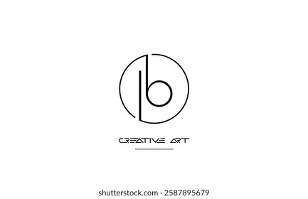 LB, BL, L, B abstract letters logo monogram