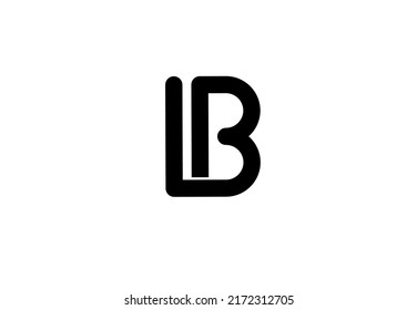 lb bl l b initial letter logo