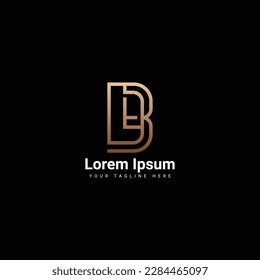 LB or BL Letter Business Logo Design Alphabet Icon Vector Monogram