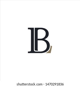 LB or BL letter logo design vector.