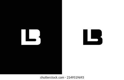 LB or BL letter logo design vector.