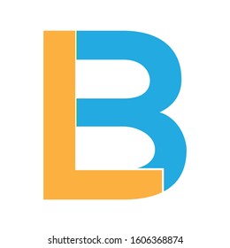 LB / BL LETTER LOGO DESING TEMPLATE VECTOR
