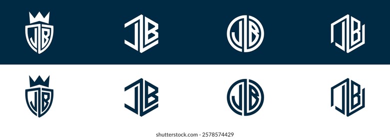 LB BL letter logo set design