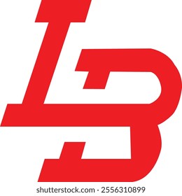 LB or BL lettermark logo design.