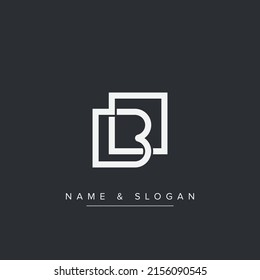 LB, BL Letters Logo Initial Monogram Symbol.