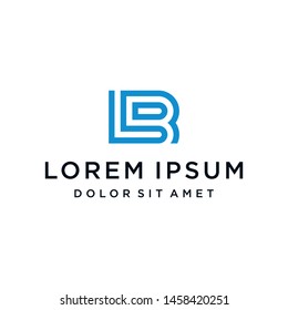 LB BL Logo Monogram Icon Vector Template