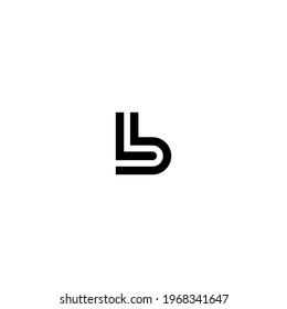 LB BL monogram logo initial letter design