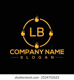 LB diseño de logotipo creativo para la marca de la empresa