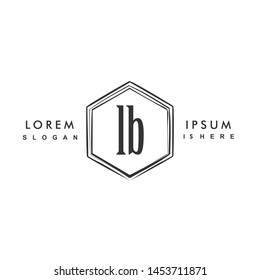 LB Initial beauty monogram logo vector