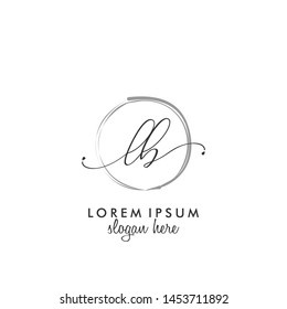 LB Initial beauty monogram logo vector