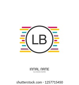 LB Initial logo template vector