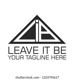 LB L B Letter Logo Design in Black Colors. Creative Modern Letters Vector Icon Logo Illustration.