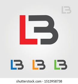 LB L B letter vector illustration logo brand