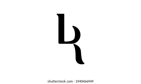 LB letter design logo logotype icon concept with serif font and classic elegant style look vector illustration. LB Letter Logo Design Template Vector Illustration.