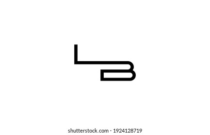 Plantilla de diseño de logotipo inicial de letra LB
