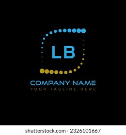 LB letter logo design on black background. LB creative initials letter logo concept. LB unique design.
