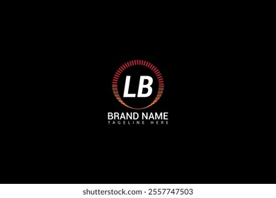 LB letter logo design on black background. LB creative initials letter logo concept. LB unique design