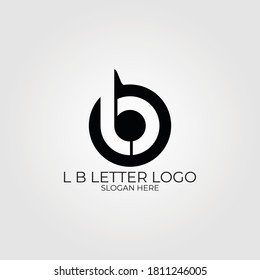 LB letter logo design template