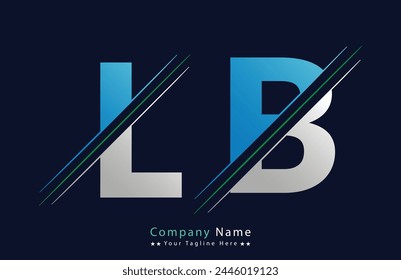 LB Letter Logo Template Illustration Design.