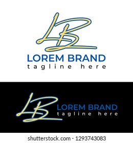 LB logo design template inspiration monogram initials