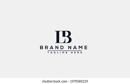 LB Logo Design Template Vector Graphic Branding Element.