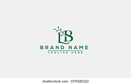 LB Logo Design Template Vector Graphic Branding Element.