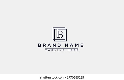 LB Logo Design Template Vector Graphic Branding Element.