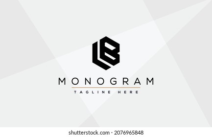 LB logo design template vector illustration